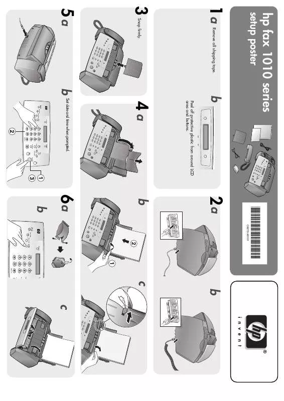 Mode d'emploi COMPAQ FAX 1010