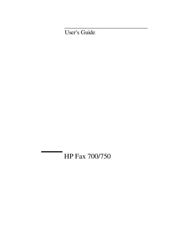 Mode d'emploi COMPAQ FAX-750