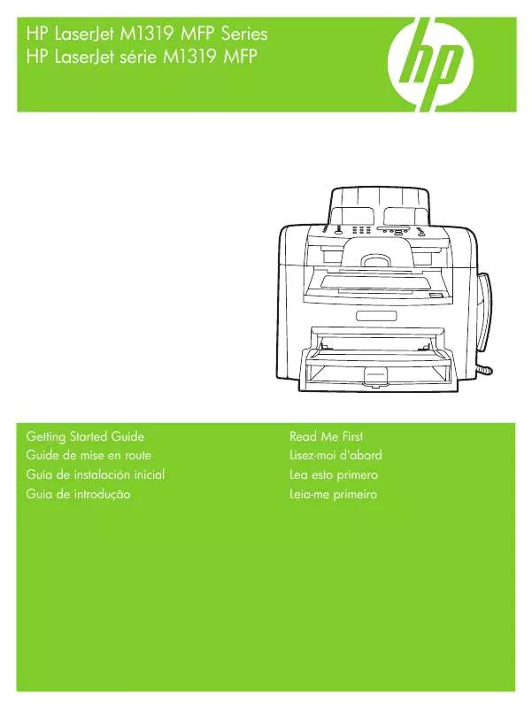 Mode d'emploi COMPAQ LASERJET M1319 MFP