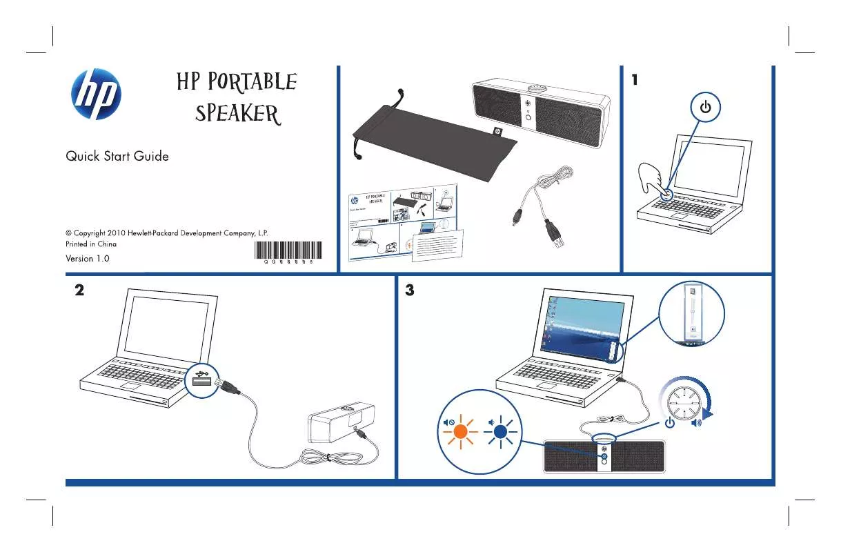 Mode d'emploi COMPAQ PORTABLE SPEAKER