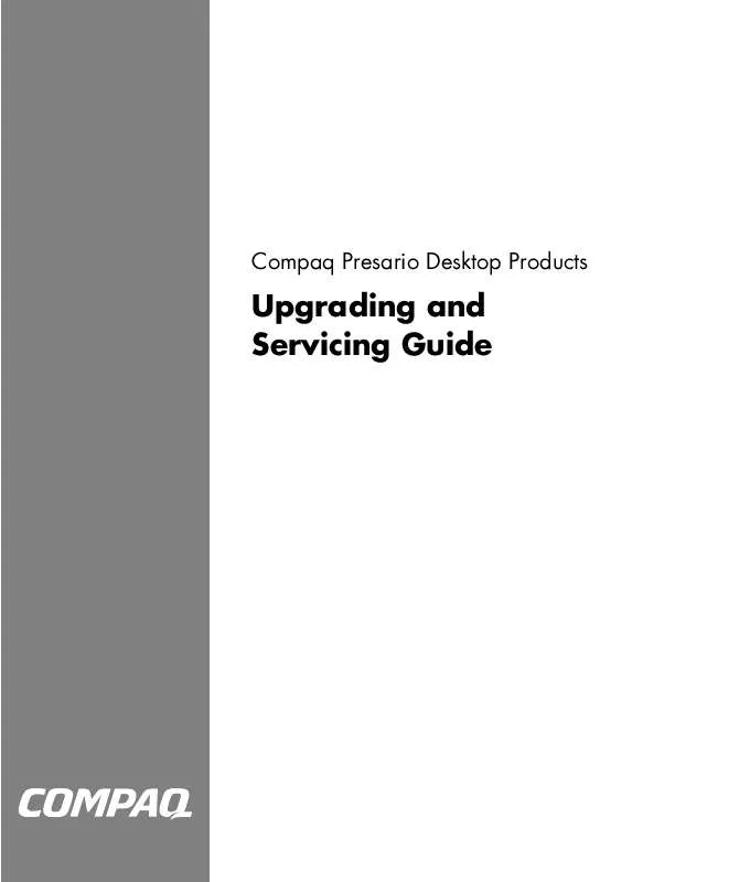 Mode d'emploi COMPAQ PRESARIO DESKTOP