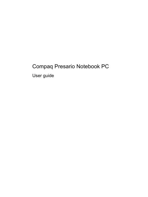 Mode d'emploi COMPAQ PRESARIO NOTEBOOK PC