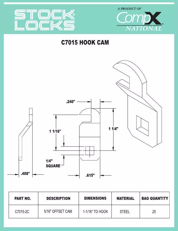 Mode d'emploi COMPX C7015