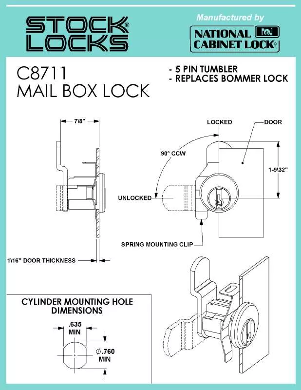 Mode d'emploi COMPX C8711