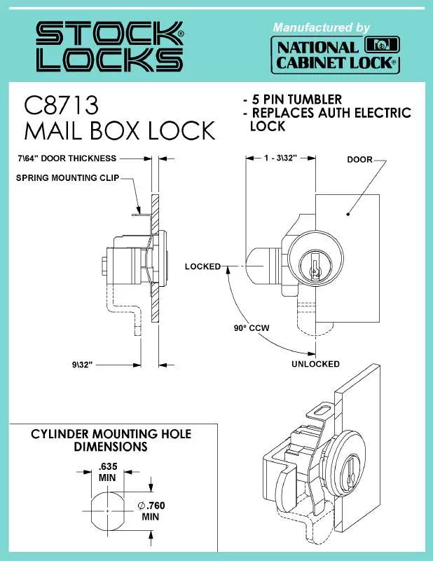 Mode d'emploi COMPX C8713