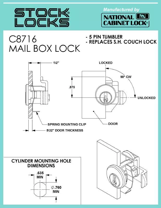 Mode d'emploi COMPX C8716