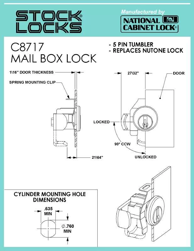 Mode d'emploi COMPX C8717