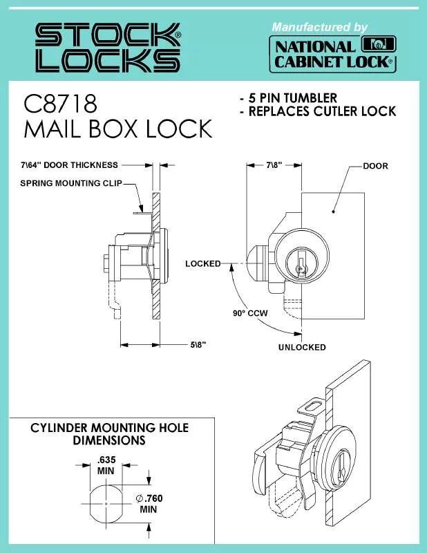 Mode d'emploi COMPX C8718