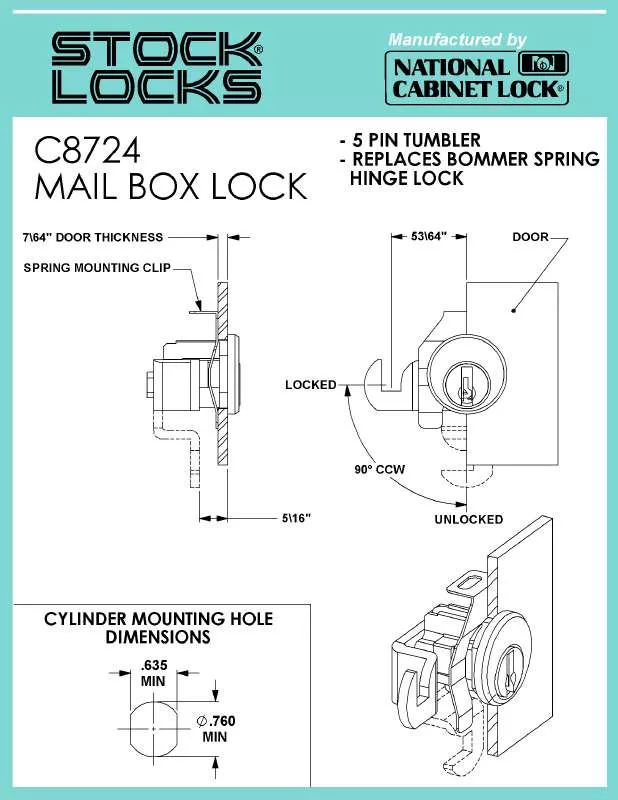 Mode d'emploi COMPX C8724