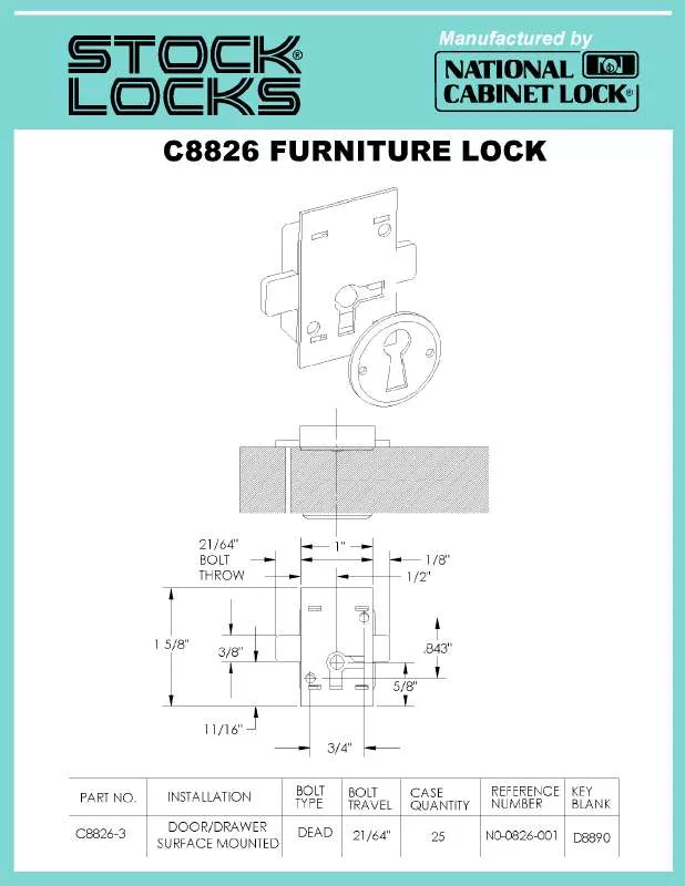 Mode d'emploi COMPX C8826