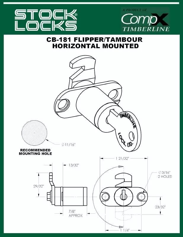 Mode d'emploi COMPX CB-181