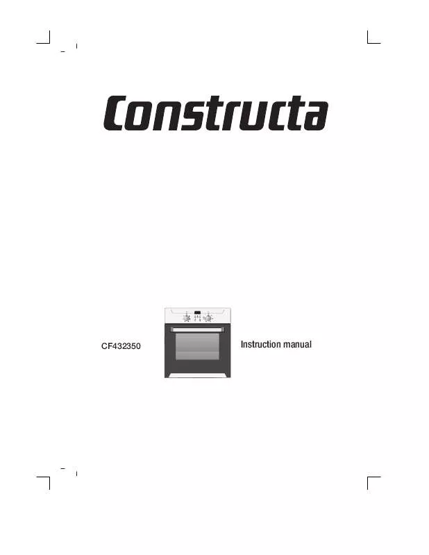 Mode d'emploi CONSTRUCTA CF432350