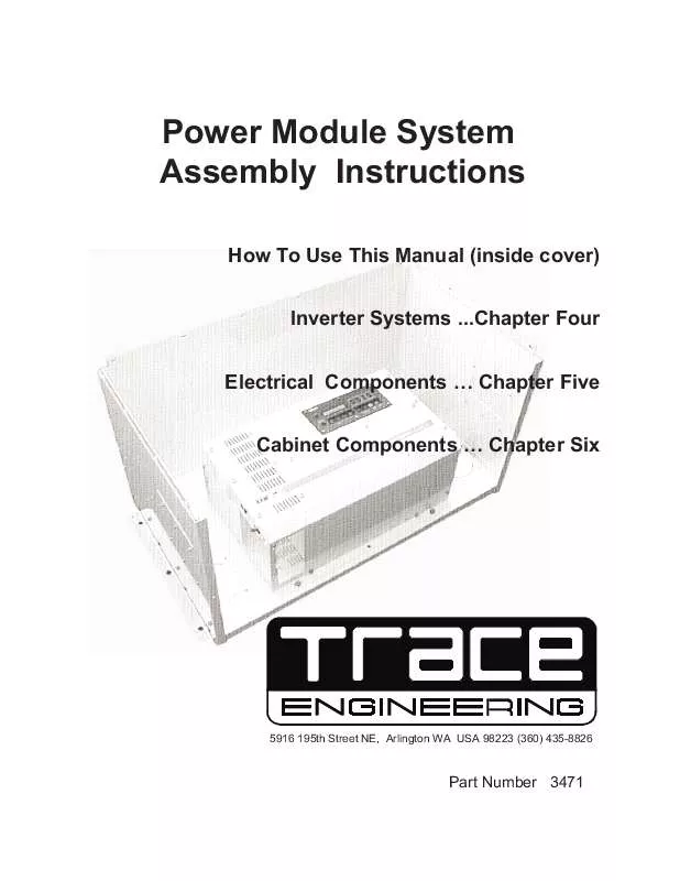 Mode d'emploi CONTAX POWER MODULE SYSTEM