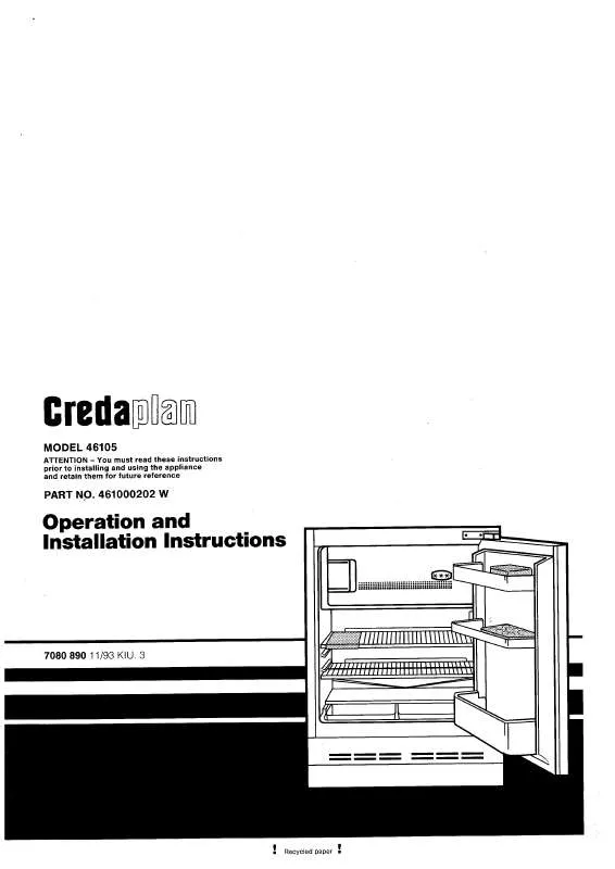 Mode d'emploi CREDA HB46105