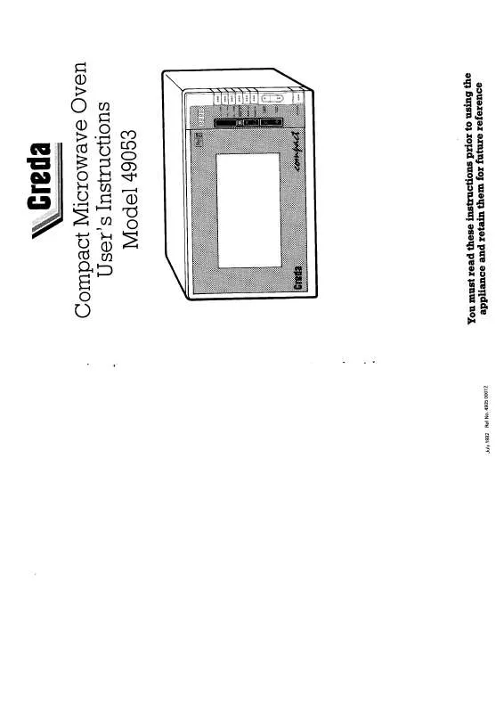 Mode d'emploi CREDA HB49053