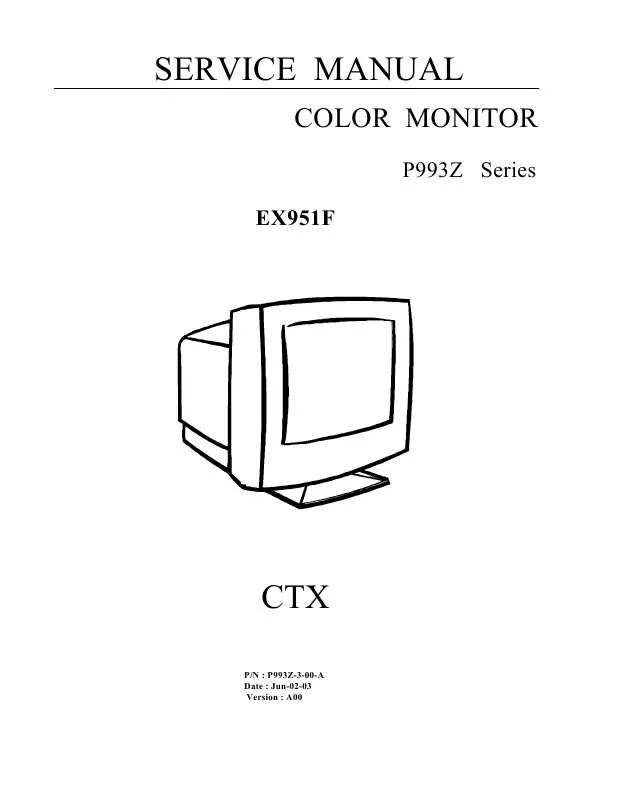 Mode d'emploi CTX EX951F