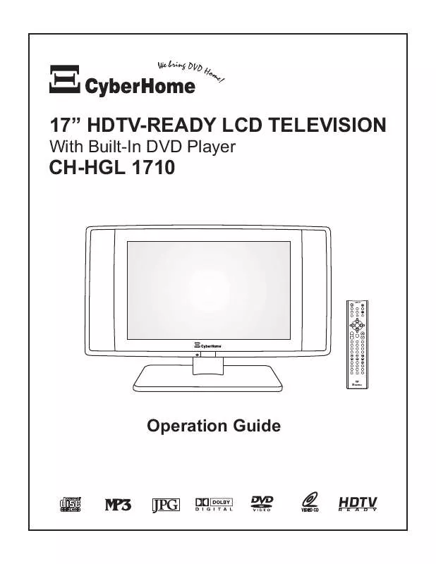 Mode d'emploi CYBERHOME HGL 1710