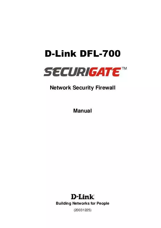 Mode d'emploi D-LINK DFL-700