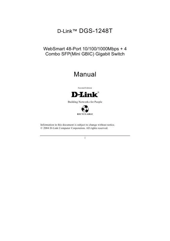 Mode d'emploi D-LINK DGS-1248T