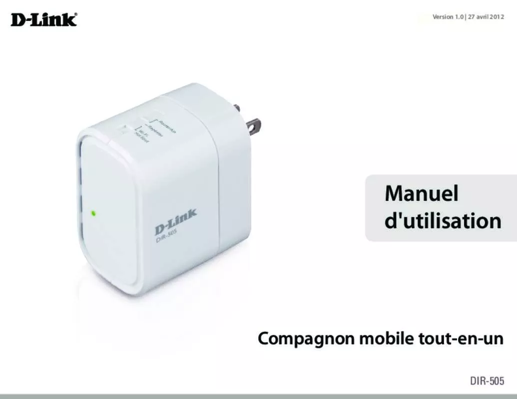 Mode d'emploi D-LINK DIR-505