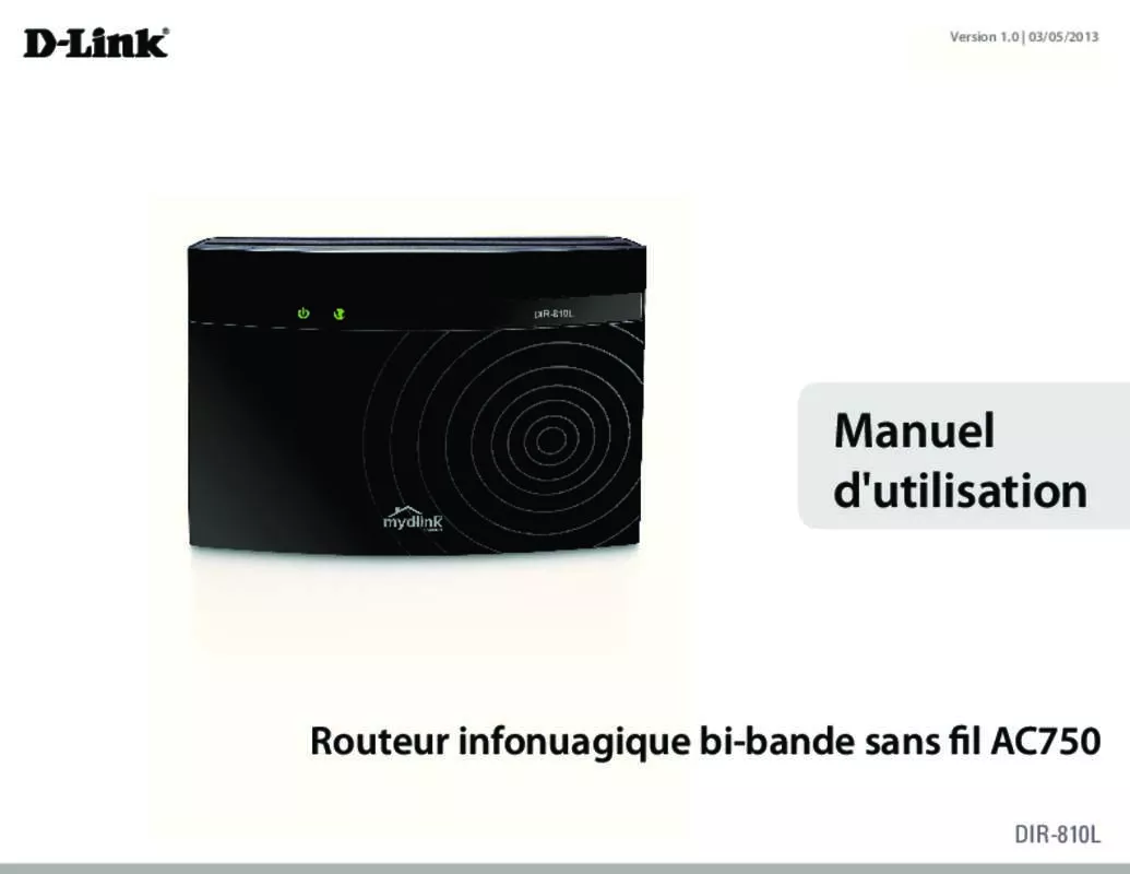 Mode d'emploi D-LINK DIR-810L