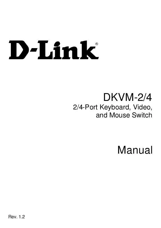 Mode d'emploi D-LINK DKVM-2