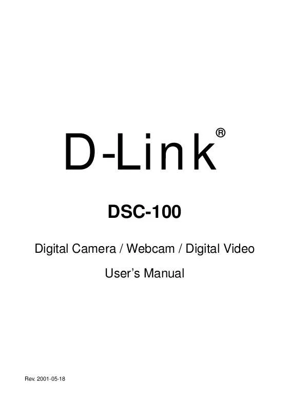 Mode d'emploi D-LINK DSC-100