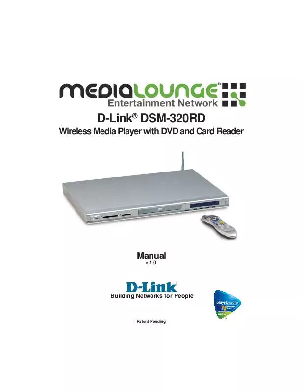 Mode d'emploi D-LINK DSM-320