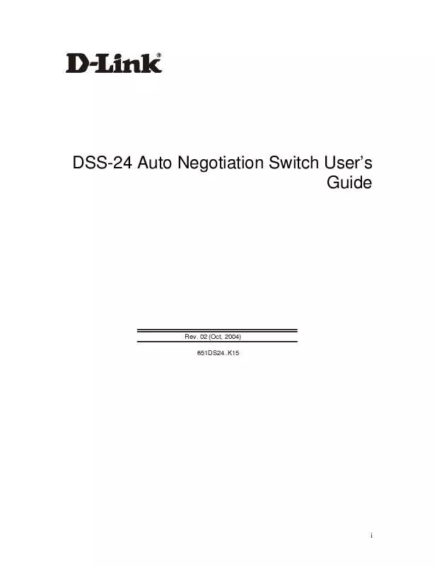 Mode d'emploi D-LINK DSS-24