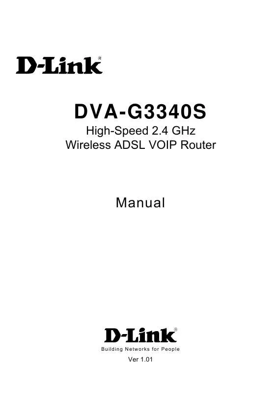 Mode d'emploi D-LINK DVA-G3340S