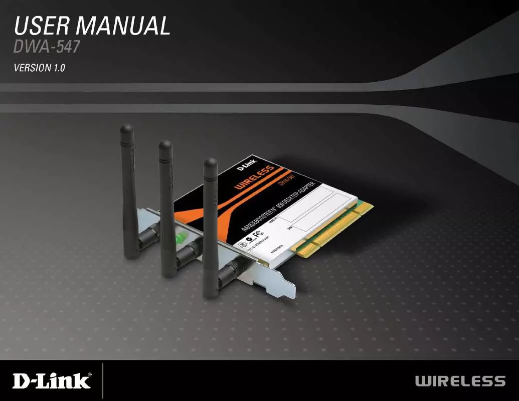 Mode d'emploi D-LINK DWA-547 VERSION 1