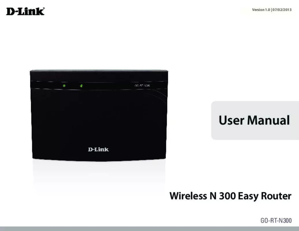 Mode d'emploi D-LINK GO-RT-N300