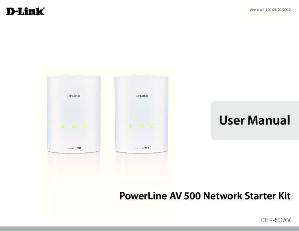 Mode d'emploi D-LINK POWERLINE