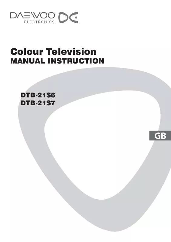 Mode d'emploi DAEWOO ELECTRONICS DTB-21S6