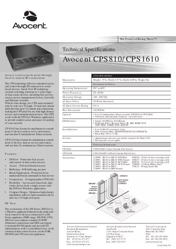 Mode d'emploi DAXTEN CPS1610