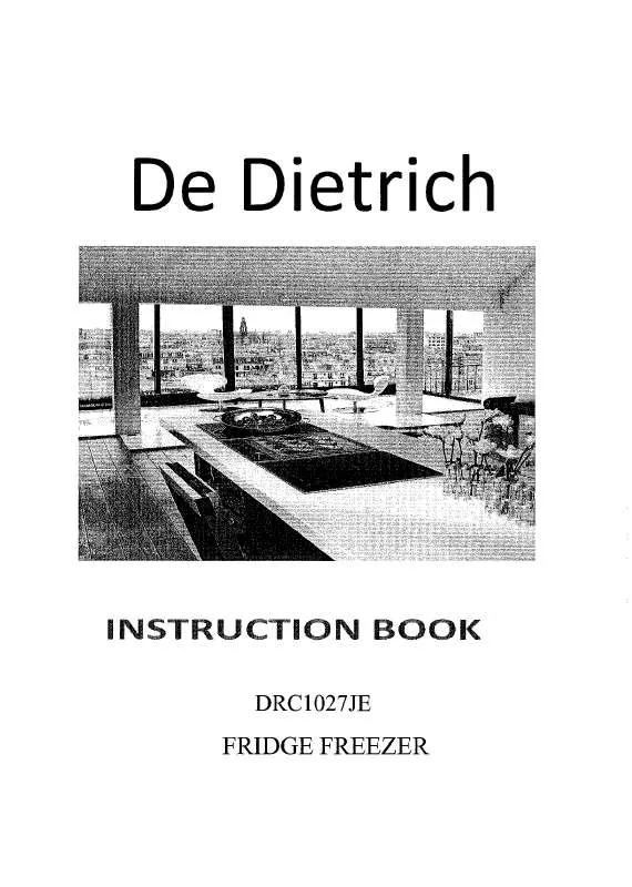 Mode d'emploi DE DIETRICH DFN1324I