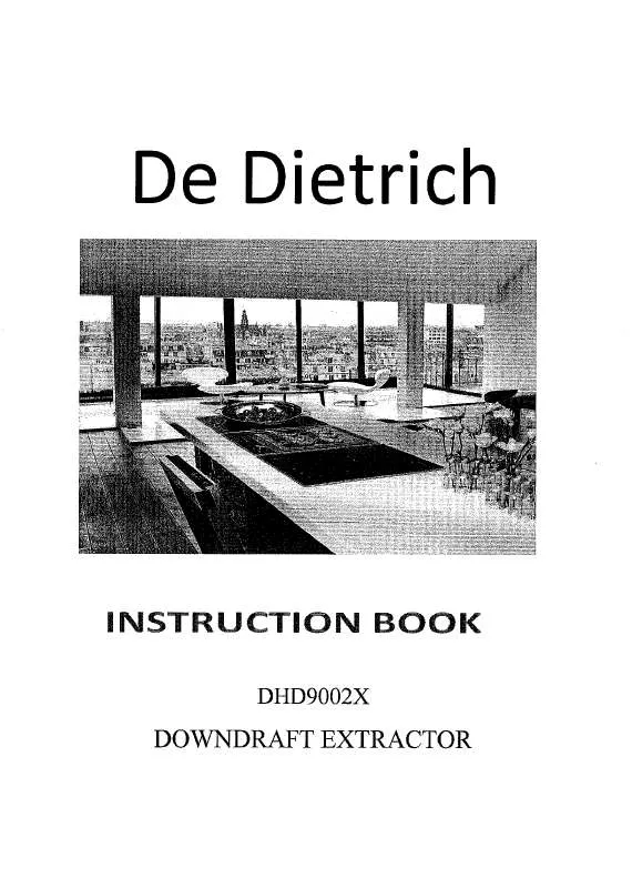 Mode d'emploi DE DIETRICH DHD9002X