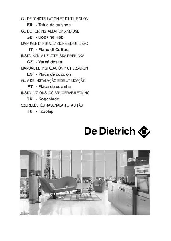 Mode d'emploi DE DIETRICH DTE714XH