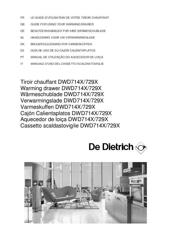 Mode d'emploi DE DIETRICH DWD929B