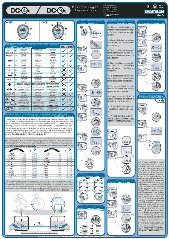 Mode d'emploi DECATHLON DC9