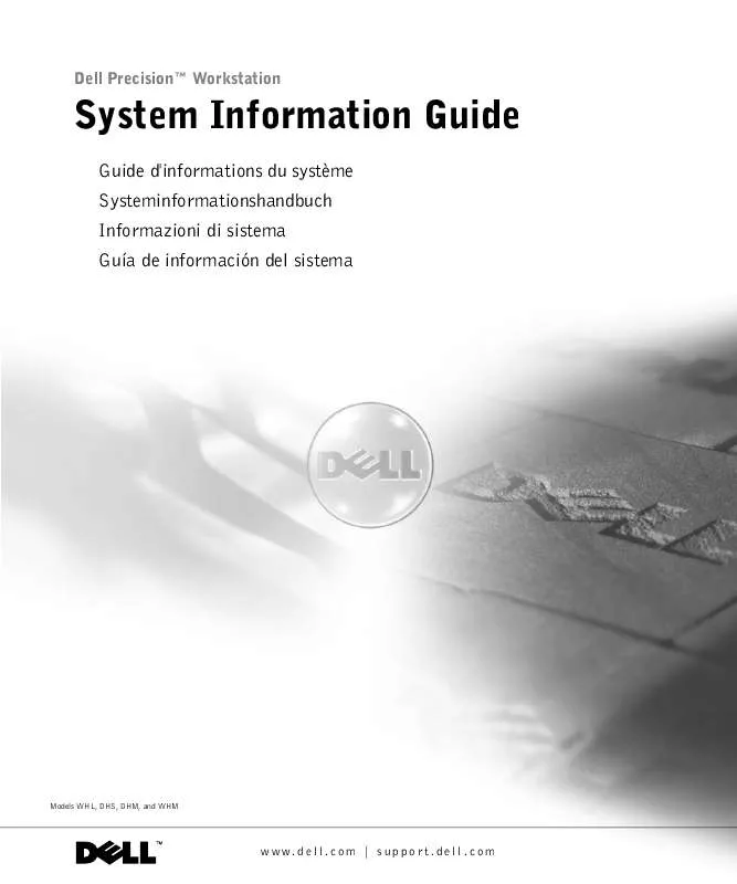 Mode d'emploi DELL PRECISION 350