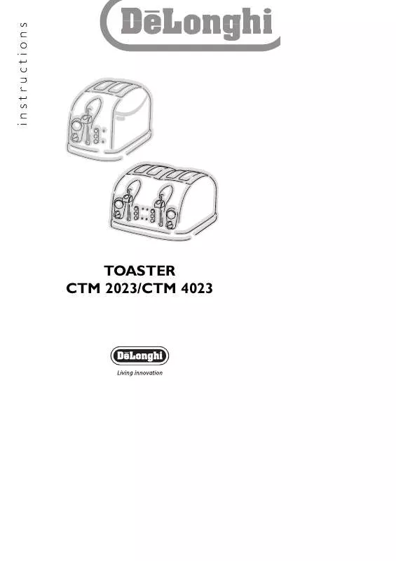 Mode d'emploi DELONGHI CTM 4023