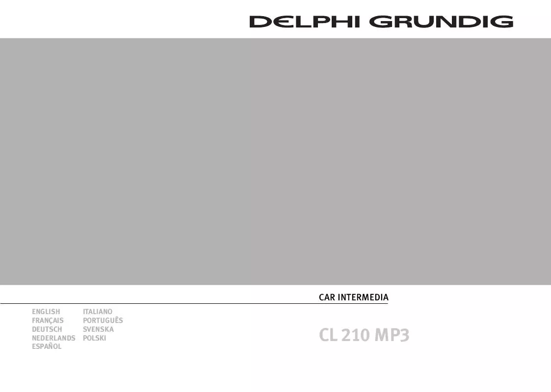 Mode d'emploi DELPHI GRUNDIG CL 210 MP3