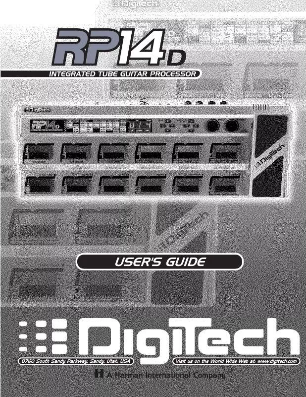 Mode d'emploi DIGITECH RP14D