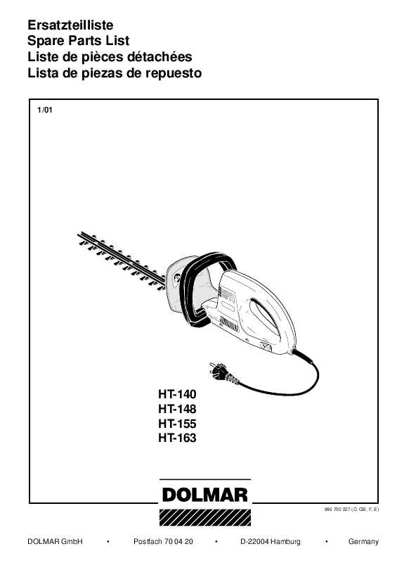 Mode d'emploi DOLMAR HT-148