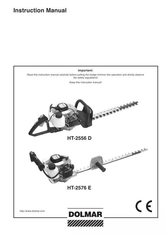 Mode d'emploi DOLMAR HT-2556 D