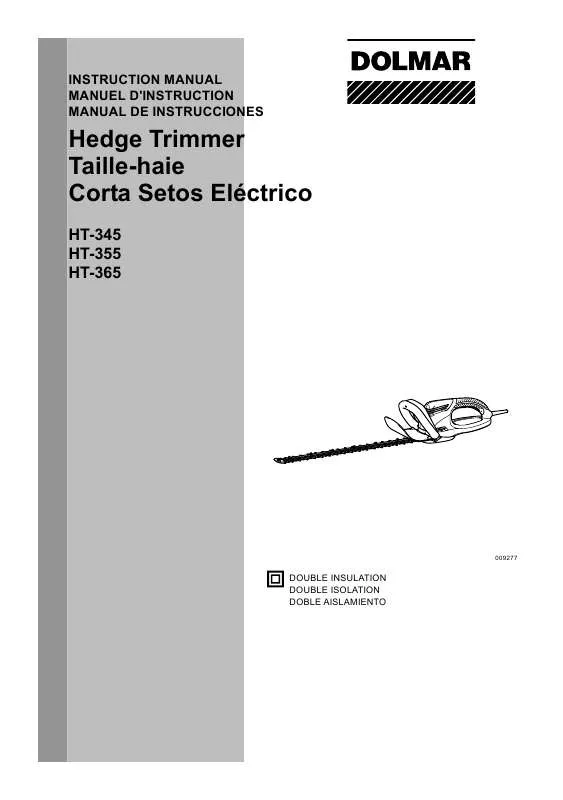 Mode d'emploi DOLMAR HT-355