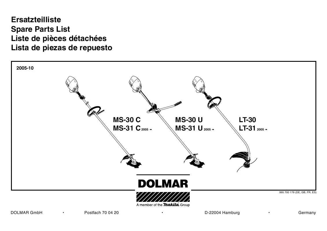 Mode d'emploi DOLMAR LT-30