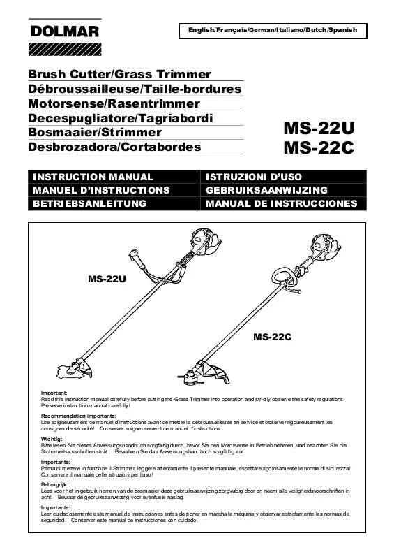 Mode d'emploi DOLMAR MS-22U