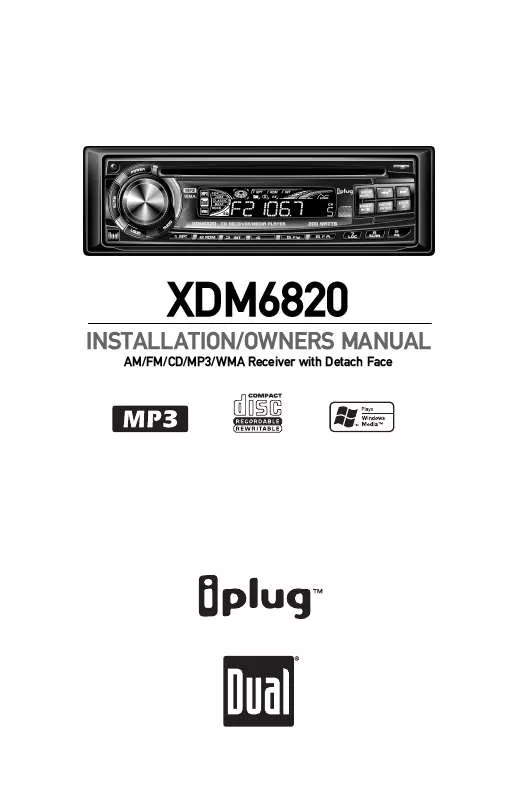 Mode d'emploi DUAL XDM6820